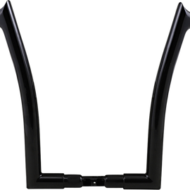 16" Black 1-1/2" Pointed Top Handlebar