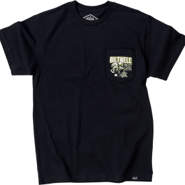 Rats Bats Pocket T-Shirt - Black - Small