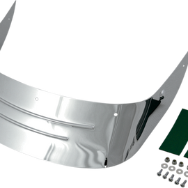 Rear Fender Skirt - Chrome - Embossed