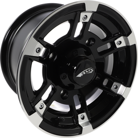 Wheel - Front/Rear - Machined Black - 12x7 - 4/156 - 4+3