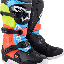 Tech 3S Boots - Black/Yellow/Red - US 7