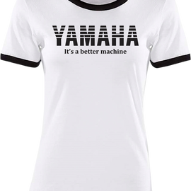 Women's Yamaha Vintage T-Shirt - White/Black - Large