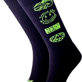 Stacked Socks - Black - One Size