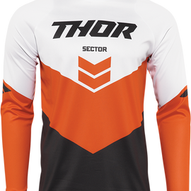 Sector Chevron Jersey - Charcoal/Red Orange  - Large