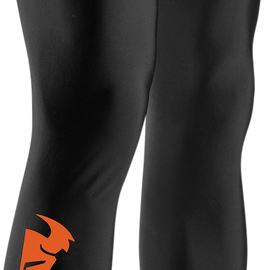 Comp Knee Sleeves - Black/Red Orange - L/XL