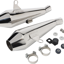 Shorty Predator Pro™ Mufflers - Polished