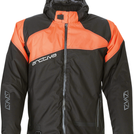 Pivot 5 Hooded Jacket - Black/Orange - Small