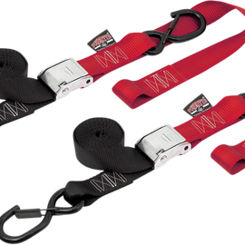 Cam Tie-Down - 1.5" - Black/Red