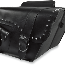 Ranger Studded Slant Saddlebags - Large