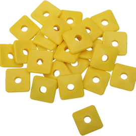 Backer Plates - Yellow - Square - 24 Pack