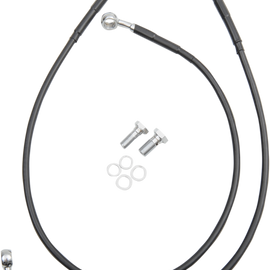 Brake Line - Front - Black - +6" - FXDB '12-'17