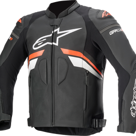 GP Plus R v3 Leather Jacket - Black/Red/White - US 38 / EU 48