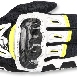 SMX-2 Air Carbon V2 Gloves - Black/White/Yellow - XL