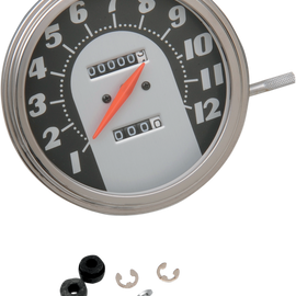 5" MPH FL-Style 2:1 Speedometer - '62-'67 Black Face