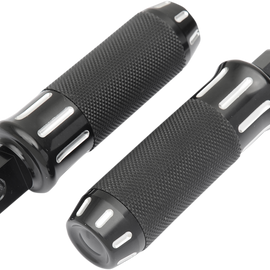 Custom Footpegs - Black Cut