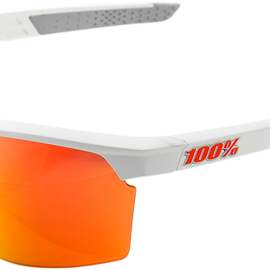 Sportcoupe Sunglasses - White - Red Mirror