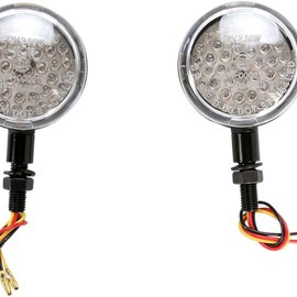 DOT Turn Signal - LED Dual Filament - Clear/Black