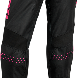 Women's Sector Minimal Pants - Black/Pink - 3/4