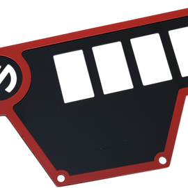 Large Dash Plate - Left - Red - RZR