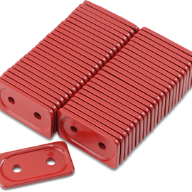 Support Plates - Red - Double - 48 Pack