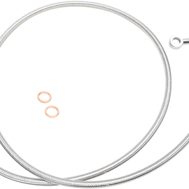 Mid Brake Line - FLHT ABS - Polished Stainless