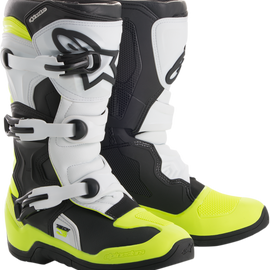 Tech 3S Boots - Black/White/Fluorescent Yellow - US 2