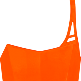 Front Number Plate - Florescent Orange - Honda