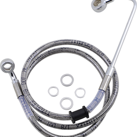 Brake Line - +8" - Stainless Steel - '15-'17 Softail