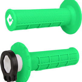 Grips - MX - Half Waffle - Fluorescent Green