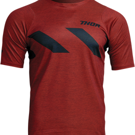 Assist Hazard Jersey - Short-Sleeve - Heather Red/Black - Small