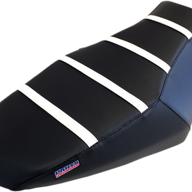 Ribbed Seat Cover - Black/White - Polaris