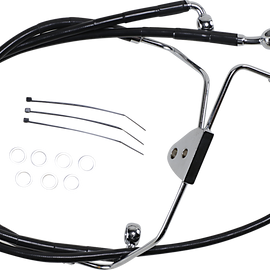 Brake Line - Front - Black - +8"