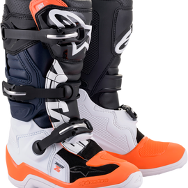 Tech 7S Boots - Black/Orange/White - US 7
