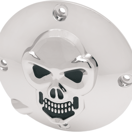 Skull Derby Cover - Chrome - 4 Hole