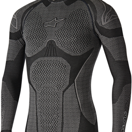 Ride Tech Winter Long Sleeve Underwear Top - Black/Gray - M/L