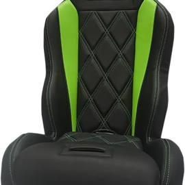 Performance Seat - Big Diamond - Black/Green