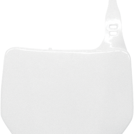 Front Number Plate - White