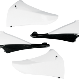 Upper Radiator Shrouds - White/Black  YZF 450