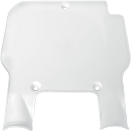 Front Number Plate - White - Kawasaki