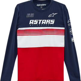 Turbo Long-Sleeve T-Shirt - Navy/Red - Medium
