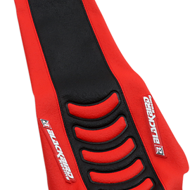 Double Grip 3 Seat Cover - Black/Red - CRF