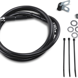 8" Brake Line - Front - Black Vinyl - 95-99 FXD