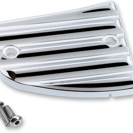 Master Cylinder Cover - Finned - Chrome