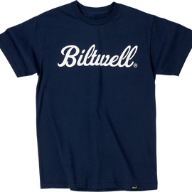 Script T-Shirt - Navy - Large