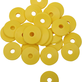 Backer Plates - Yellow - Round - 24 Pack