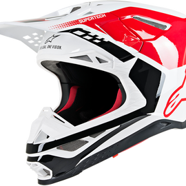 Supertech M8 Helmet - Triple - MIPS - Red/White Glossy - XL