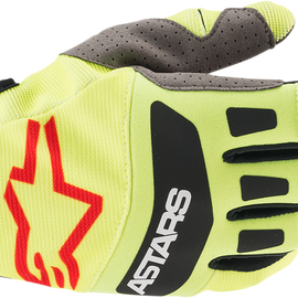 Techstar Gloves - Yellow/Black/Red - Small