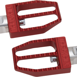 Front Militant Footpegs - Red - Softail