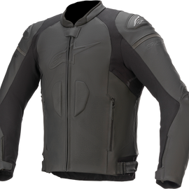 GP Plus R v3 Leather Jacket - Black/Black - US 50 / EU 60