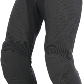 Jagg Airflow Leather Pants - Black/Black - US 36 / EU 52